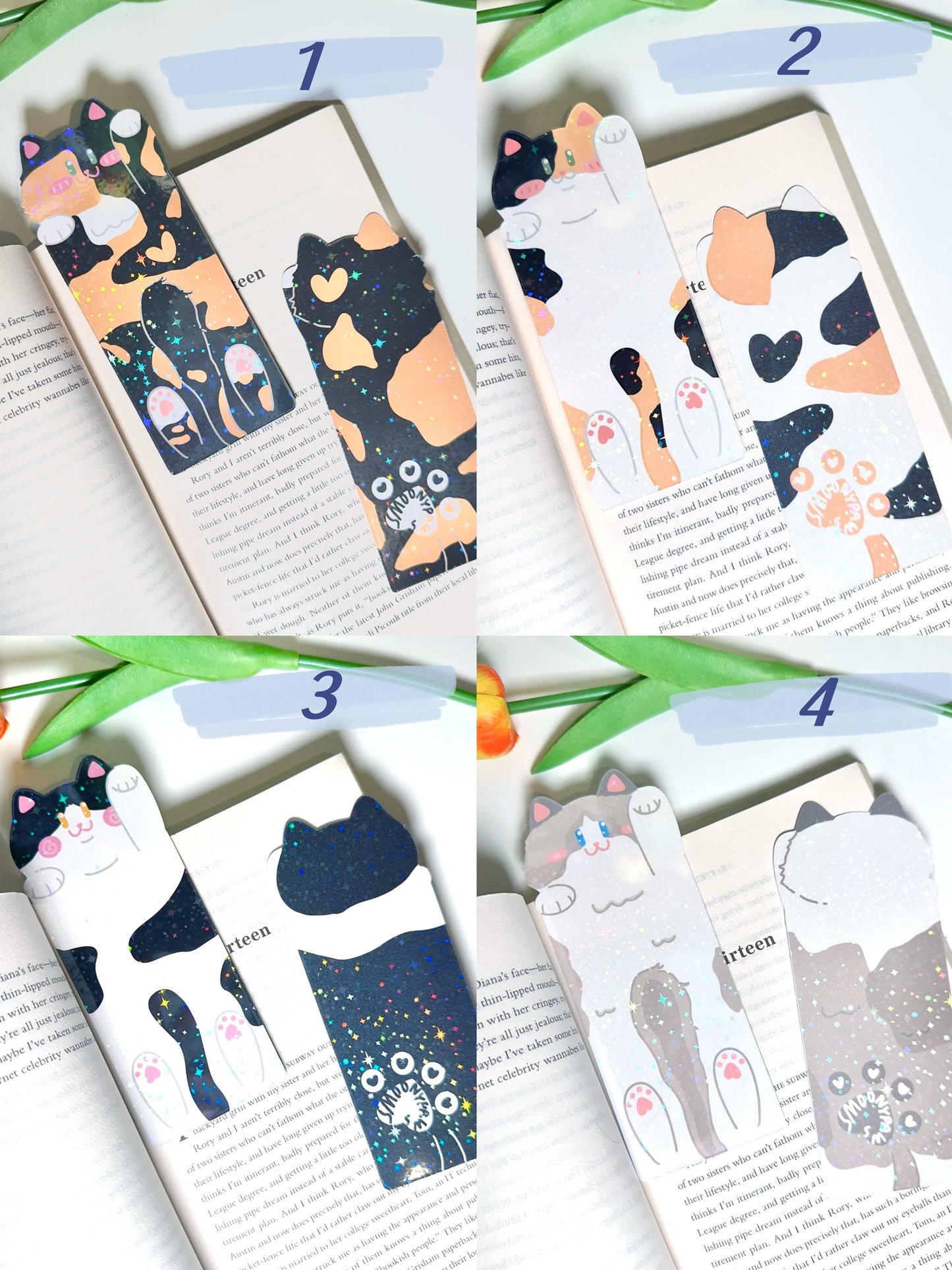 Cute Cat-shaped Bookmark
