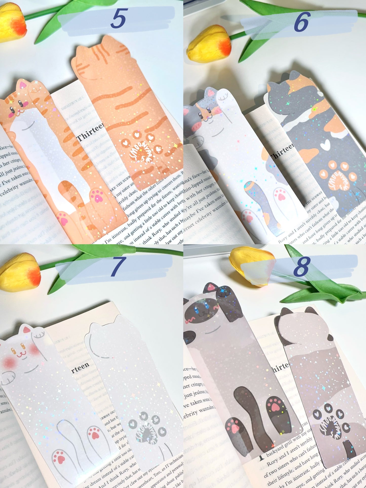 Cute Cat-shaped Bookmark