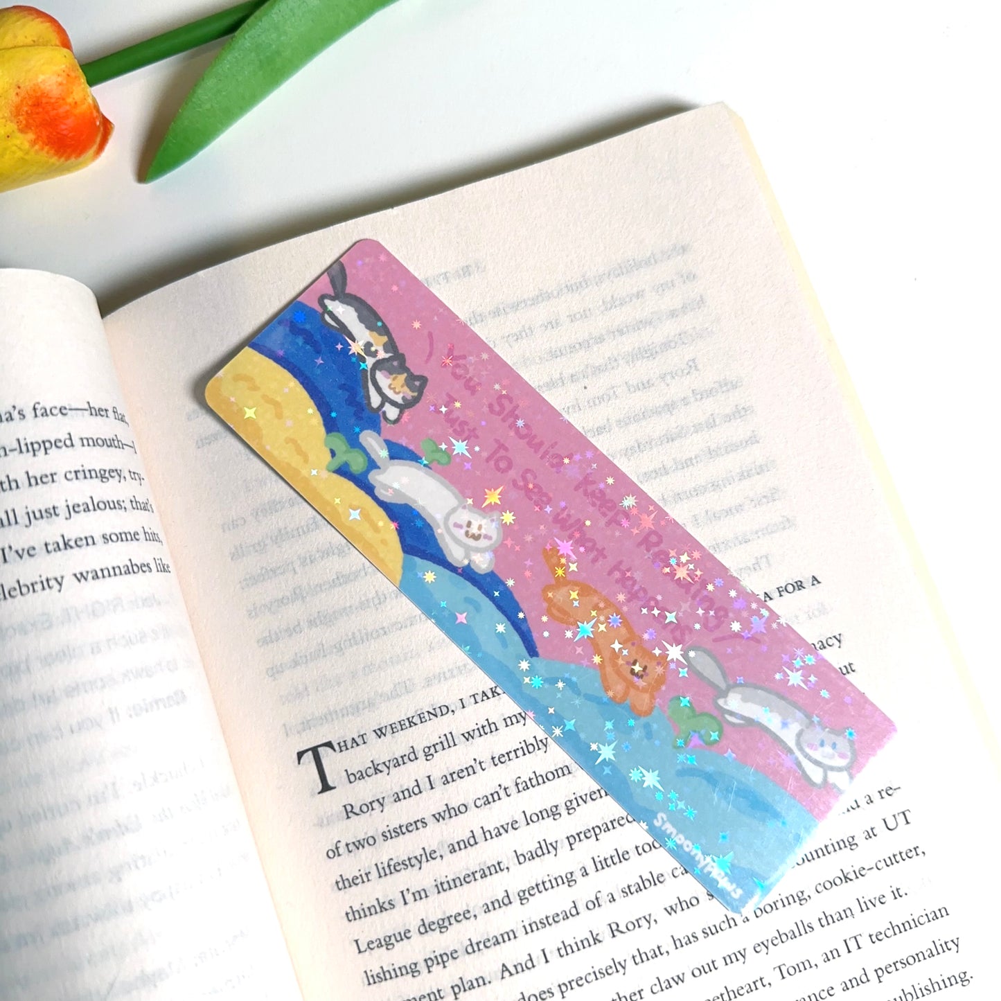 Rectangular Cat Scenes Bookmark
