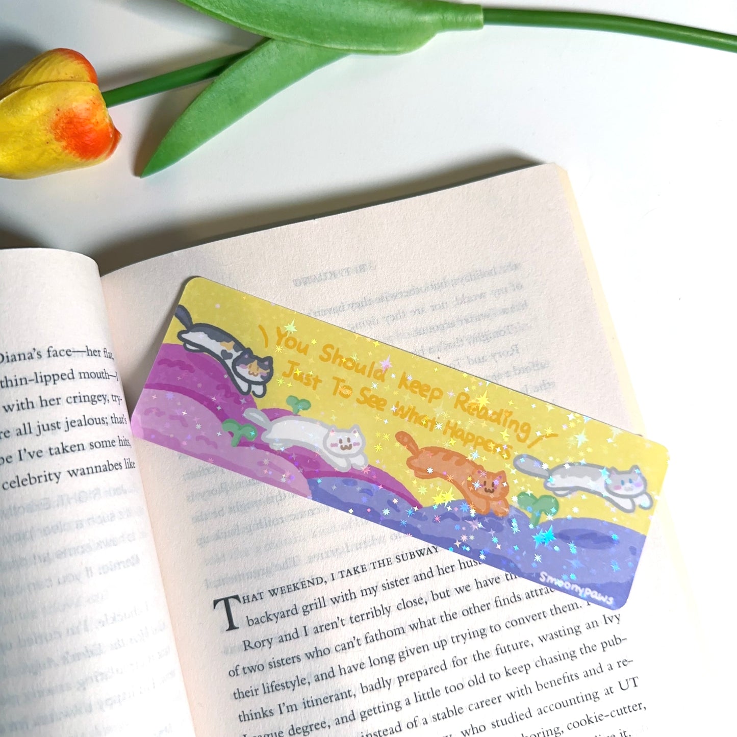 Rectangular Cat Scenes Bookmark