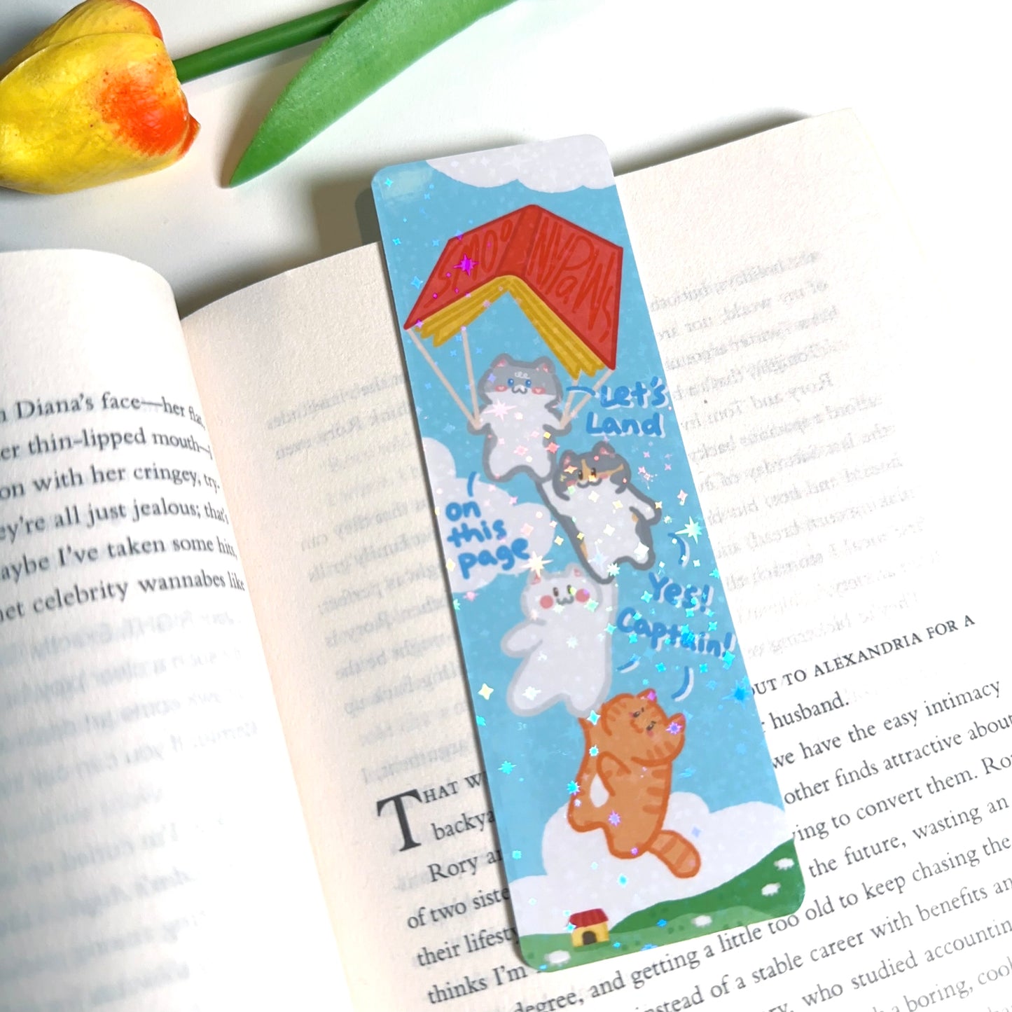 Rectangular Cat Scenes Bookmark