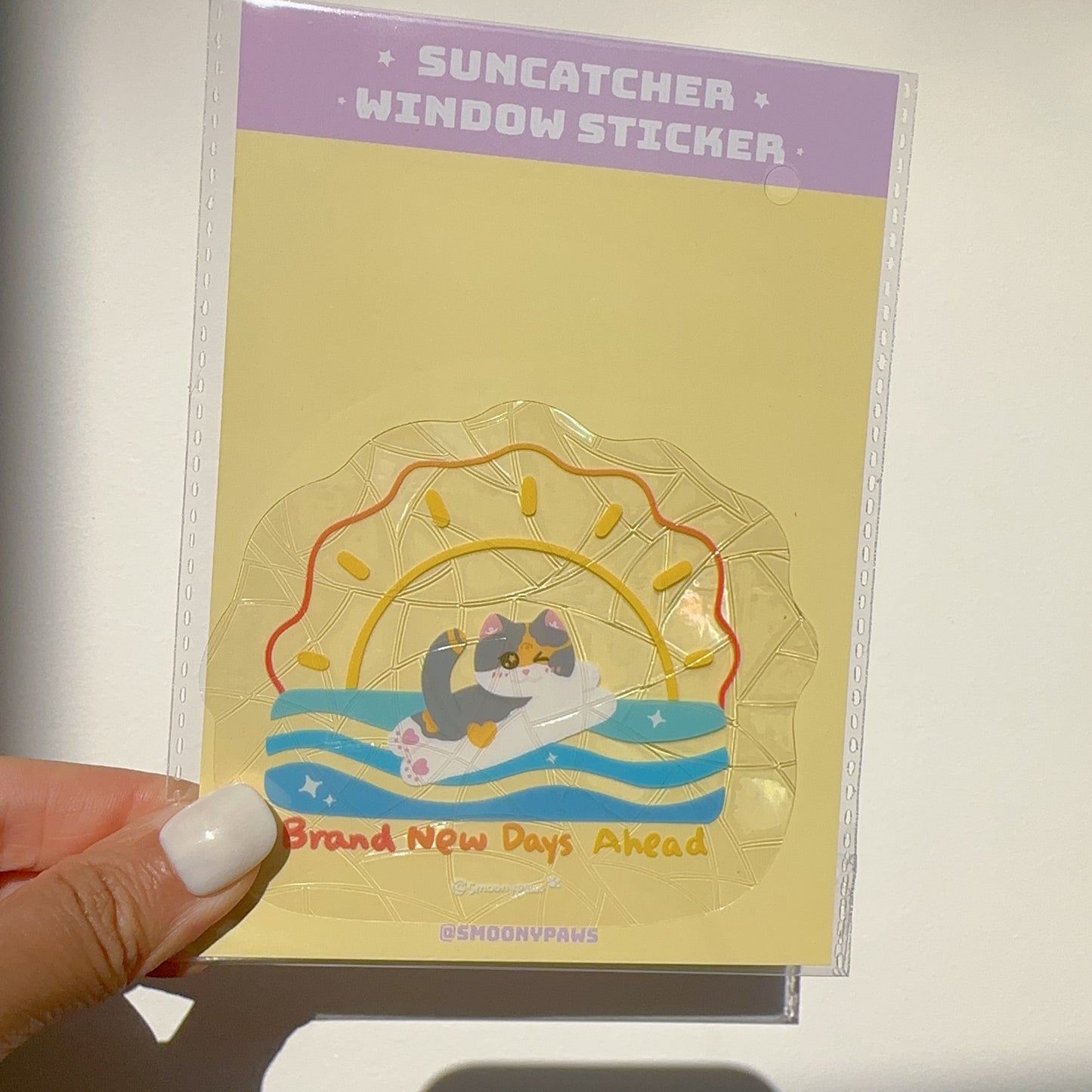 Brand New Day Cute Cat Sun Catcher