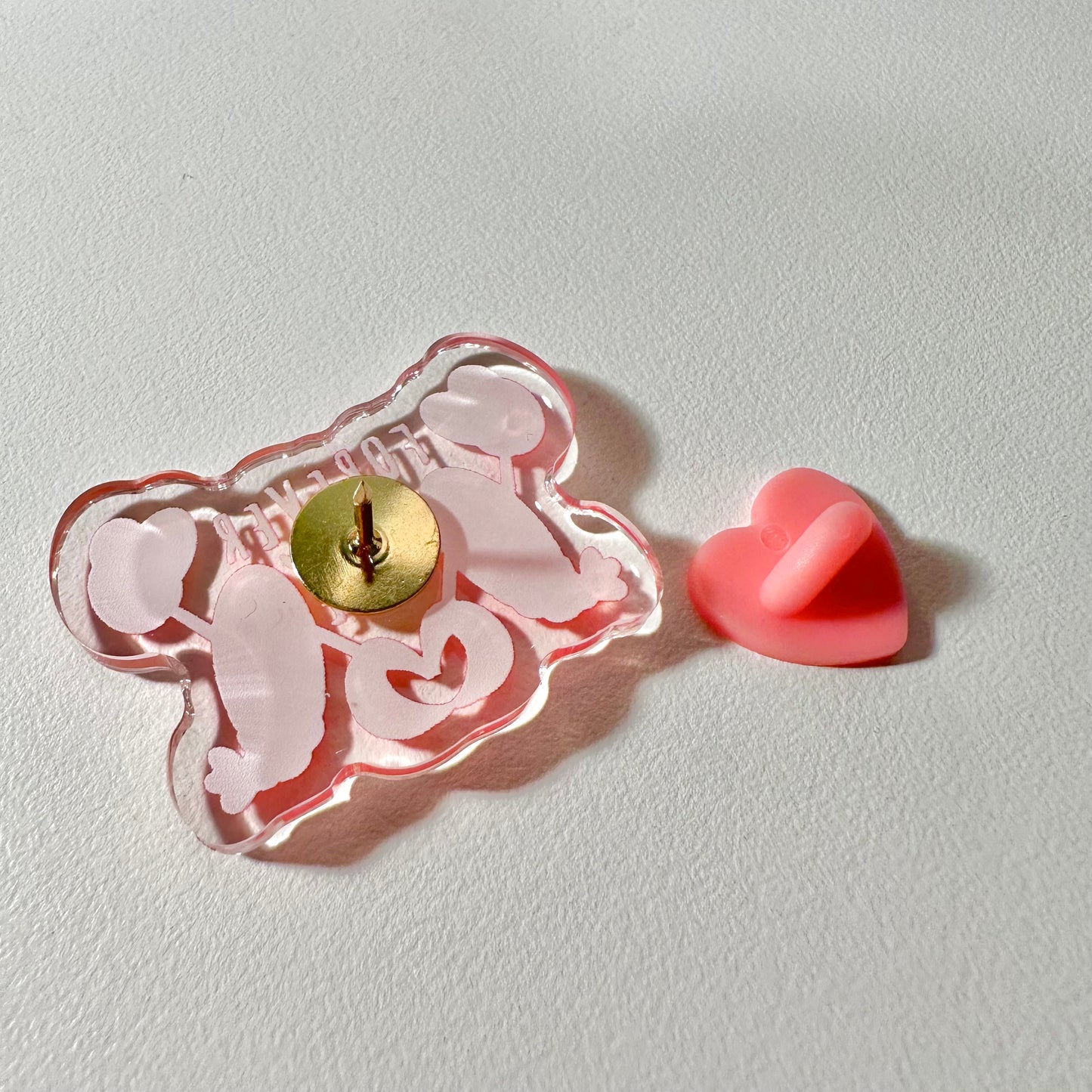Forever Love Cute Acrylic Epoxy Pin