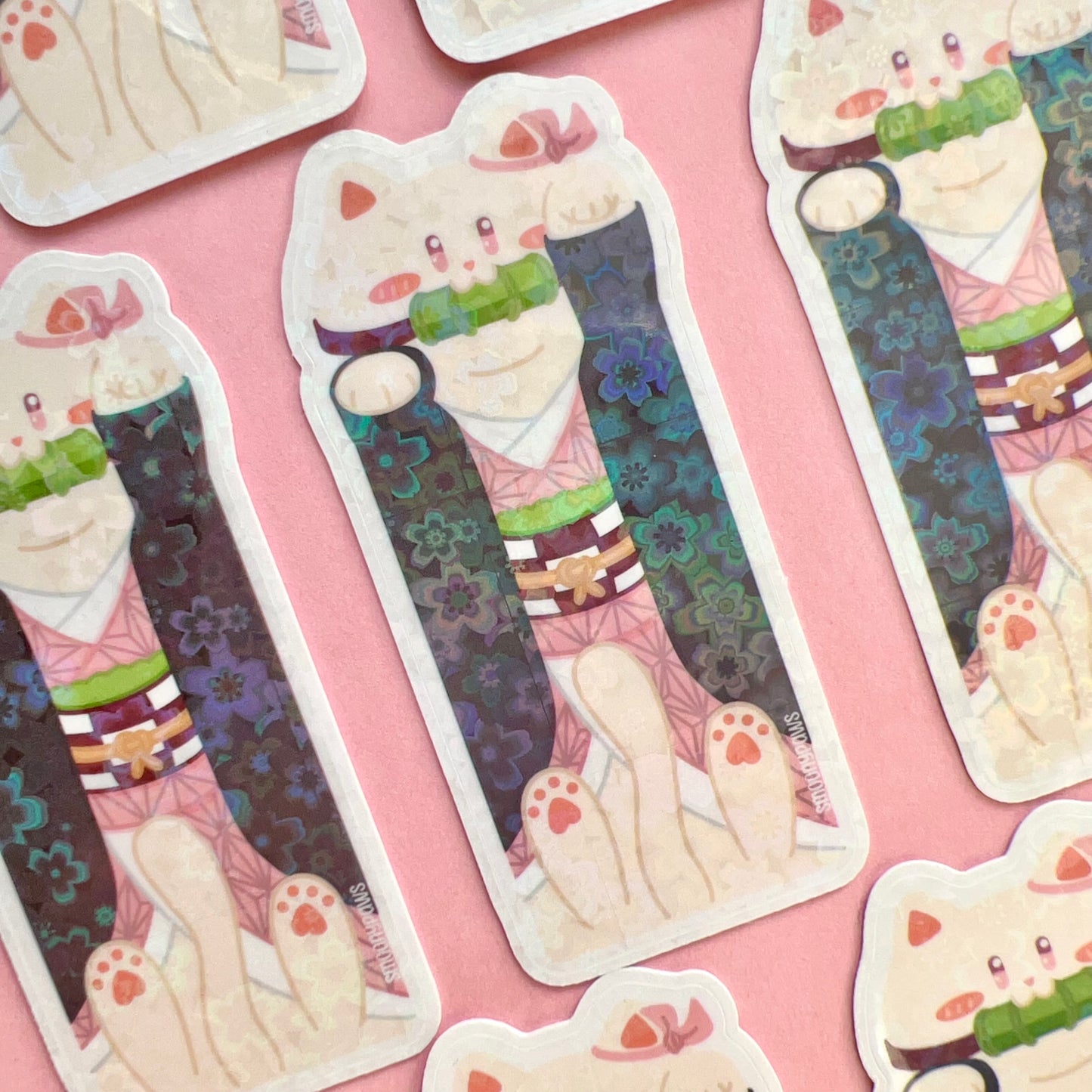 Mini Sticker Series | Cute Cat Sticker Flake | Laptop, Water Bottle Decal, Bullet Journal, Scrapbook, Planners, Animal Sticker