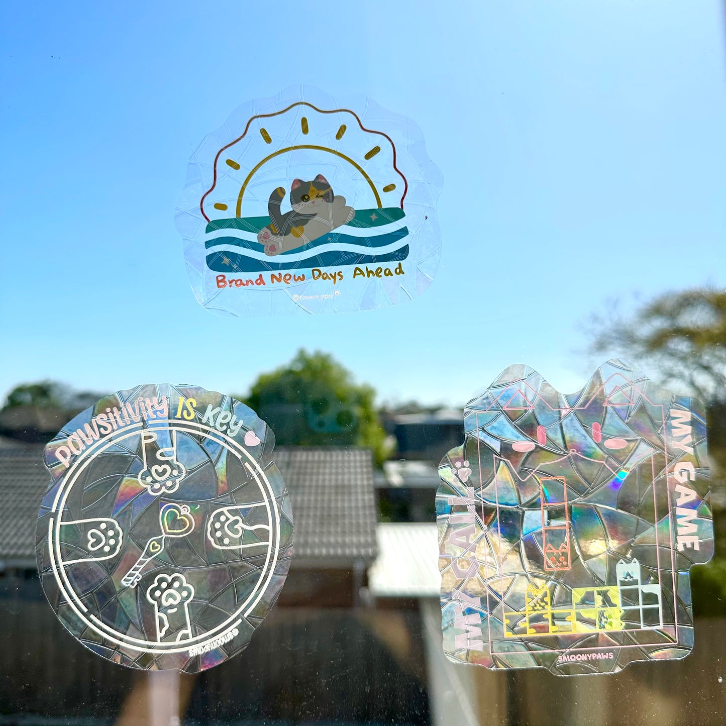 Brand New Day Cute Cat Sun Catcher