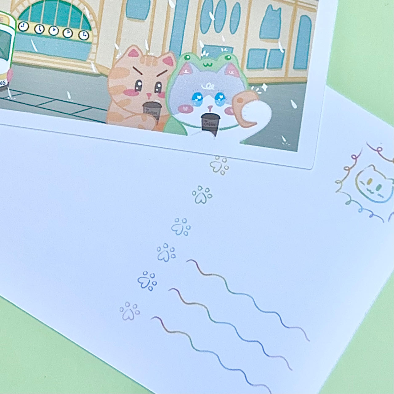Cute Australian Landscape PostCard | Australia Landscape, Animal, Food | Cat Postcards