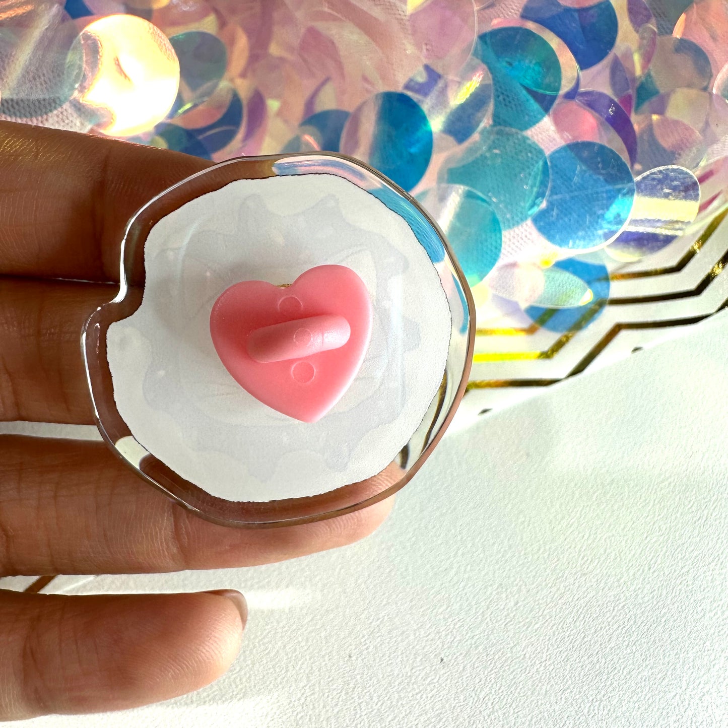 Donut Cute Acrylic Epoxy Pin