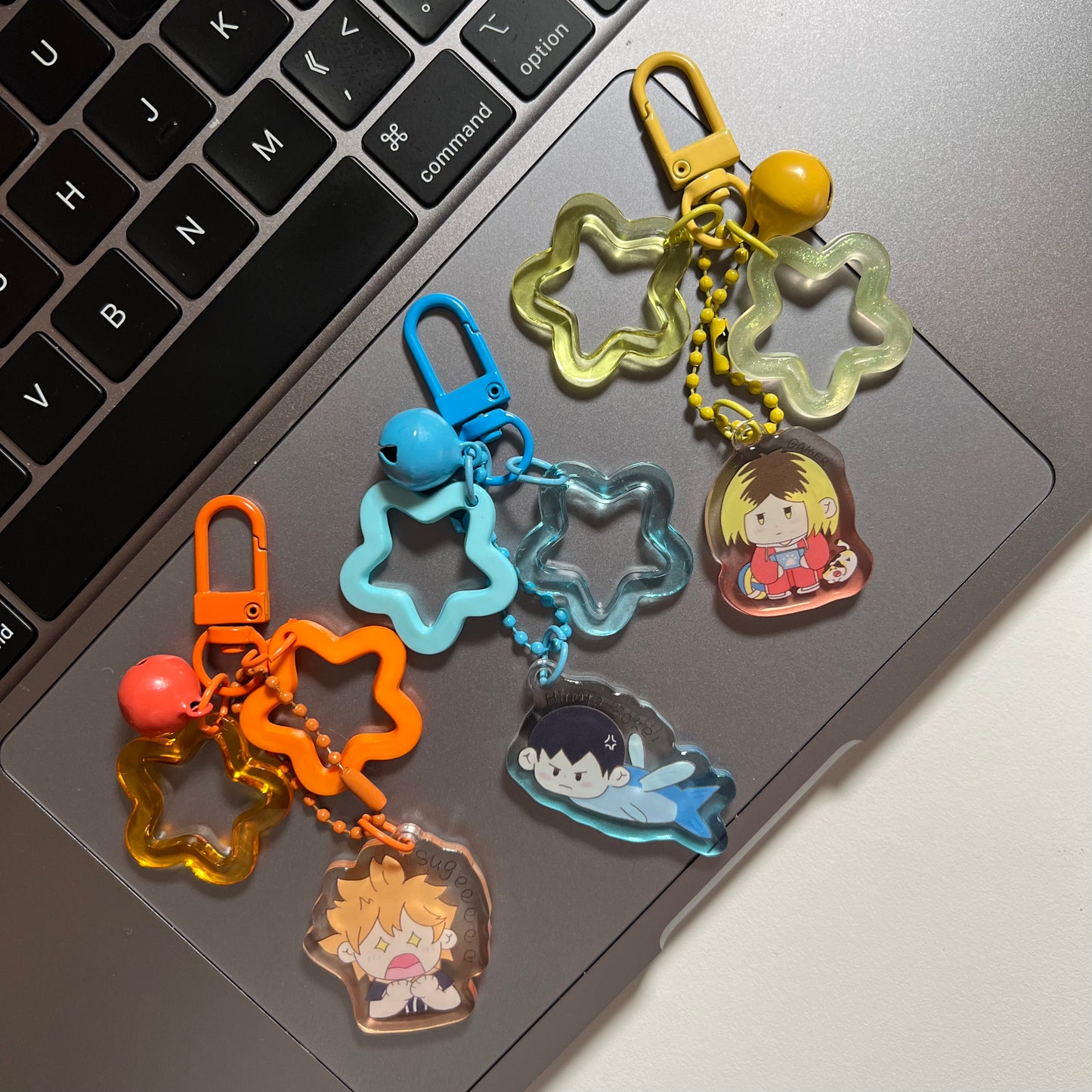 Haikyu Acrylic Keychain | Cute Anime Keychain | Kawaii acrylic charm, Aesthetic accessories, Double Sided, Manga Keyring