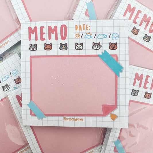 Cute Cat Memo Pad