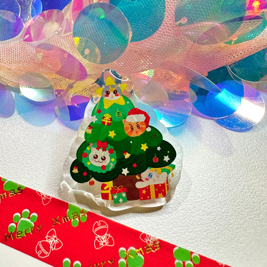 Xmas Tree Acrylic Epoxy Pin