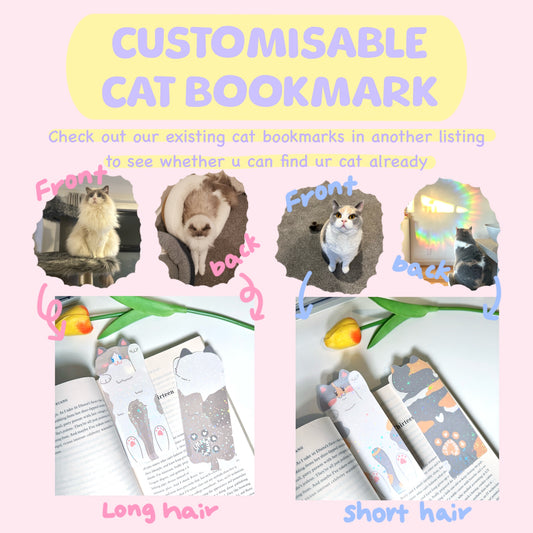 Custom Cute Cat-shaped Bookmark