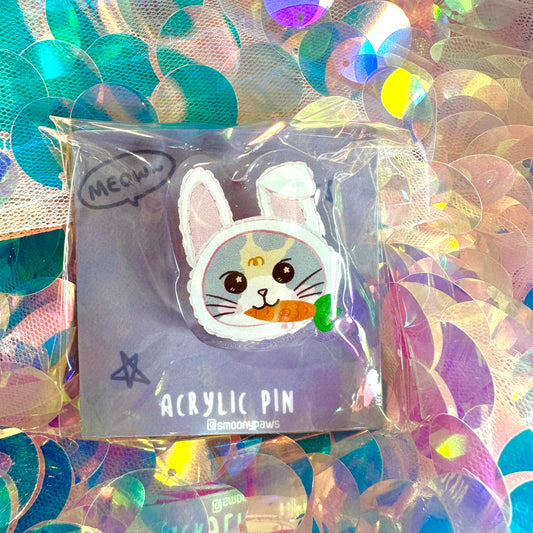 Rabbit Acrylic Epoxy Pin